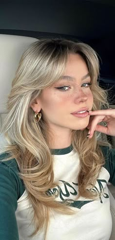 70s Hair, Bangs With Medium Hair, Blonde Hair Inspiration, Wolf Cut, Long Hair With Bangs