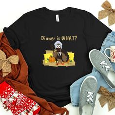 Buy Dinner Is What Turkey Pilgrim Casual Laugh Shirt at Fantasywears. Hight quality products with perfect design is available in a spectrum of colors and sizes, and many different types of shirts! Unisex T-Shirt – 100% Cotton (fiber content may vary for different colors) – Medium fabric (5.3 oz/yd² (180 g/m²)) – Classic fit – Tear away the label – Runs true to size Women T-Shirt – 100% combed ringspun cotton (fiber content may vary for different colors) – Light fabric (4.3 oz/yd² (146 g/m²)) – S Hight Quality, Women T Shirt, Sweatshirt Hoodie, Sew-in Labels, Types Of Shirts, Cotton Fiber, Different Types, The Label, Light Fabric