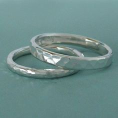 Sterling silver hand hammered wedding band with a polished, satin or matte finish. Rings are 1.5 mm thick, have a rounded inside edge for comfort, and are made of recycled silver. Rings pictured are 2 and 3 mm, 6 mm and 3 mm. DETAILS- sterling silver (.925)- 1.5 mm thick- choose a width from 2 to 8 mm- comfort fit- nickel free- choose polished, satin or matte finish- made by hand in New York State from SCS certified recycled silver- finishes are on the surface, and will be replaced in time with Hammered Wedding Ring, Hammered Wedding Band, Hammered Wedding Rings, Milgrain Wedding Ring, Silver Coin Ring, Hammered Wedding Bands, Wedding Band Designs, Hammered Band, Fire Opal Ring