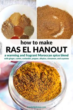 how to make ras el hanout with spices and seasoning in a bowl on the table