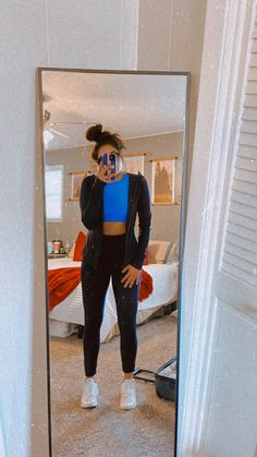 Workout Ootd, Simple Girl Outfits, Class Outfits, Have The Best Day, Teenage Outfits, Black Leggings Outfit, Cute Lazy Outfits