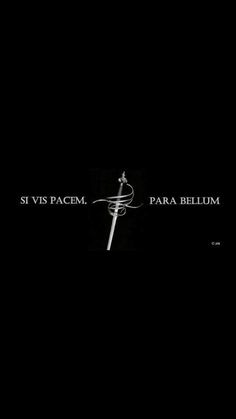 a black and white photo with the words sivis pagem, para bellum