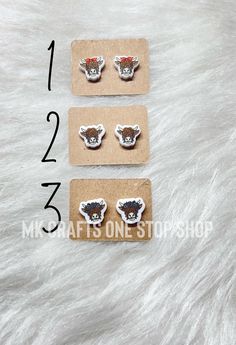 Size is a little over 1/2" cut from white acrylic and then the image is printed White Acrylic, Highland Cow, Jewelry Earrings Studs, Etsy Earrings, Cow, Jewelry Earrings, Accessory Gift, Stud Earrings, Electronic Accessories