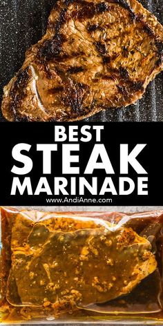 the best steak marinade recipe is made with only three ingredients and it's easy to make