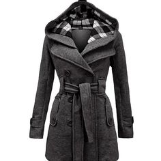 Season:Winter,Fall; Fabric:Cotton; Sleeve Length:Long Sleeve; Look After Me:Machine wash; Gender:Women's; Style:Daily,Fashion,Casual; Elasticity:Micro-elastic; Occasion:Outdoor,Street,Daily Wear; Placket:Single Breasted; Fit Type:Regular Fit; Function:Breathable,Warm; Pattern:Plain; Design:Pocket,Button; Neckline:Hoodie; Outerwear Type:Winter Coat,Coat; Front page:FF; Listing Date:08/10/2023; Bust:; Length:; Shoulder Width:; Sleeve:; Waist:; Print Type:non-printing School Cardigan, Parka Jackets, Woolen Coat Woman, Mode Mantel, Long Peacoat, Big Collar, Long Coat Women, Women's Coat, Woolen Coat