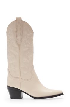 Ornate stitching furthers the rugged Western style of this iconic casual boot. 2 1/4" heel (size 8.5) 12 1/4" shaft; 13 1/2" calf circumference Pull-on style Leather upper and lining/synthetic sole Imported Women's Shoes Mid-calf Heeled Boots With Reinforced Heel, Western Boots With Block Heel, Western Style Boots With Block Heel, Fitted Western Boots With Block Heel, Classic Wide Calf Mid-calf Boots With Reinforced Heel, Classic Wide Calf Mid-calf Boots With Stacked Heel, Wide Calf Mid-calf Boots With Reinforced Heel, Western Wide Calf Knee-high Boots With Square Toe, Classic Boots With Block Heel And Medium Width