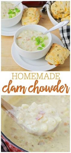 this homemade clam chowder is the perfect side dish for any meal