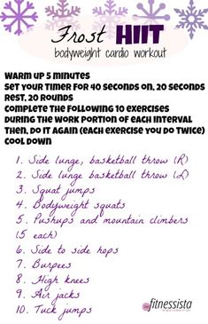 a poster with instructions for how to use the snowflaket card workouts