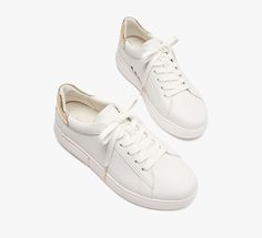 we call these our lift sneakers for a reason: the platform midsoles will add a little bit of height plus the supple nappa leather with pops of print and color will instantly elevate any outfit you pair them with. | Kate Spade Lift Sneakers, Optic White/Pale Gold - 11 Kate Spade Lace-up Sneakers With Branded Insole, Kate Spade White Low-top Sneakers, Kate Spade Casual Low-top Sneakers, Kate Spade White Sneakers For Spring, White Kate Spade Sneakers For Spring, Pale Gold, The Platform, Nappa Leather, Kate Spade New York