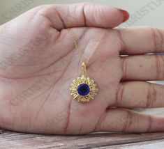 This Pendant can be made with your desired gemstone as well. If you would prefer a custom Pendant, please contact us before purchase. You You may also visit our following shops for varieties of collection :- ★ ★ ★ ★ ★ ★ ★ ★ ★ https://www.etsy.com/shop/OGofJewelry https://www.etsy.com/shop/BeckyBjewelry https://www.etsy.com/shop/TravelBugJewelry https://www.etsy.com/shop/BellaLaBellaJewelry https://www.etsy.com/shop/WanderlustJewelryArt https://www.etsy.com/shop/BloozieBlueJewelry ★ ★ ★ ★ ★ ★ ★ ★ Sapphire Flower Shape Jewelry For Anniversary, Sapphire Round Pendant Jewelry For Gift, Sapphire Flower-shaped Jewelry Gift, Sapphire Flower-shaped Jewelry For Gifts, Sapphire Flower Shaped Jewelry For Gifts, Gold Sapphire Jewelry Gift, Gold Sapphire Jewelry For Gift, Yellow Gold Sapphire Jewelry As Gifts, Sapphire Jewelry Gift