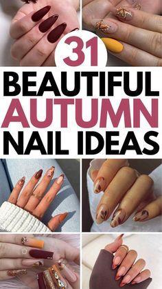 Cute Autumn Nails, Gold Accent Nail, Pumpkin Spice Nails, Deep Red Nails, August Nails, Nails Art Ideas, Maroon Nails, Classy Nail Designs