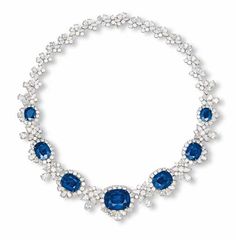 Necklace Christie’s Diamond Jewelry Necklace, Jewelry Auction, Classic Earrings, Blue Jewelry, Sapphire Necklace, Lovely Jewellery, Gems Jewelry