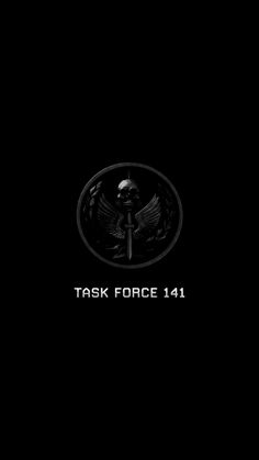 a black background with the words task force 11 1 and a skull in the center