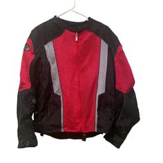 Joe Rocket Mesh Motorcycle Jacket Mens M Red Black | eBay Red Winter Sport Coat For Outdoor, Red Winter Biker Jacket, Red Biker Outerwear For Outdoor, Red Sport Coat For Winter Sports, Red Sport Coat For Outdoor Fall Occasions, Red Sport Coat For Fall Outdoor Events, Red Sport Coat For Fall Outdoor Occasions, Red Winter Sport Coat, Red Long Sleeve Sport Coat For Outdoor