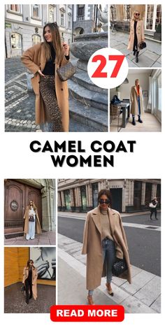 Embrace elegance with the camel coat women classy look. Perfect for business meetings or evening events, this coat adds a layer of sophistication to any outfit, ensuring you stand out with grace and style. Coat Outfit Ideas For Women, Camel Coat Outfit Classy, Camel Coat Outfit Casual, Coat Outfit Ideas, Long Camel Coat, Long Coat Outfit, Camel Coat Outfit, Checkered Trousers, Camel Coat Street Style