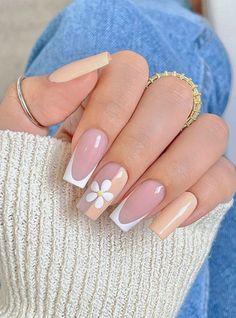 Floral Nail Designs, Flower Nail Designs, Work Nails, Trendy Nail Design, Hot Nails, Nails Inspo