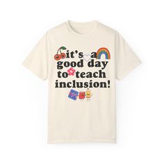 Empower yourself and others with our "It's a Good Day to Teach Inclusion" t-shirt, a perfect blend of style and purpose. Designed for educators, advocates, and supporters of inclusion, this t-shirt serves as a daily reminder of the importance of fostering acceptance and understanding in every environment. Made from soft, high-quality fabric, this shirt is as comfortable as it is meaningful. Whether you're in the classroom, at a community event, or simply going about your day, this t-shirt will inspire conversations and encourage others to embrace inclusivity. Wear this t-shirt as a statement of your commitment to creating a world where everyone feels welcome and valued. Because every day is a good day to teach inclusion. 💦 Care Instructions:   Turn garments inside out and machine wash on It's A Good Day, Sped Teacher, Empower Yourself, In The Classroom, Daily Reminder, The Classroom, Teacher Shirts, Good Day, San Jose