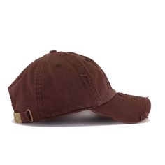 For a rustic and vintage look. Made from durable cotton with pinpoint distressing to give it a vintage flair, which we highly recommend in the dad hat style. We’ve searched high and low for the best premium basics in the country and this is it. High in quality at the right price. This dad hat sacrifices nothing. A favorite at Hat Heaven headquarters for a myriad of reasons, we can’t sing enough praises about these dad hats. Hat Material: 100% CottonCrown: KBE BrownVisor: KBE BrownButton: KBE Bro Classic Brown Baseball Cap With Curved Brim, Casual Brown Baseball Cap With Curved Brim, Adjustable Brown Snapback Hat With Curved Visor, Adjustable Distressed Baseball Cap With Curved Visor, Vintage Adjustable Solid Baseball Cap, Distressed Dad Hat With Adjustable Curved Brim, Distressed Adjustable Dad Hat With Curved Brim, Brown Dad Hat With Curved Brim, Brown Adjustable Cap