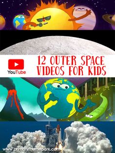 Outer Space Videos, Space Lessons, Space Preschool, Space Unit, Outer Space Theme, 4th Grade Science, Earth And Space Science, Science Videos