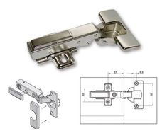 an image of a door hinge and latch