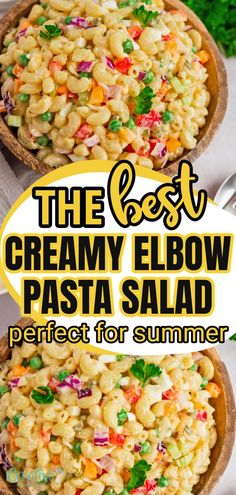 CREAMY MACARONI SALAD RECIPE Easy Cold Pasta, Easy Cold Pasta Salad, Macaroni Salad Ingredients, Creamy Macaroni Salad, Amazing Salads, Healthy Dinner Salads, Tasty Salads, Easy Macaroni, Macaroni Salad Recipe