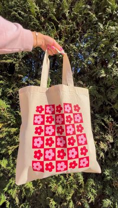 "Fun fact: I designed this tote bag! I hope you love it as much as I do! This bag is perfect for everyday activities, and I especially love using it at the grocery store. -The bag is 10''x12\" - Skip the plastic and save the planet with this aesthetic tote bag! No returns at this time. If you have a problem with your order please email me anddoitanyway1@gmail.com" Scrap Tote Bag, Painted Tote Bag Ideas Easy Patterns, Canvas Tote Bag Painting Ideas Easy, Cute Tote Bags Paint, Canvas Tote Painting Ideas, Tote Bag Painting Ideas Flowers, Decorating Tote Bags, Tote Bag Ideas Design, Painted Tote Bag Aesthetic