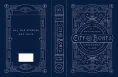 the front and back cover of city bones, with an image of a clock on it