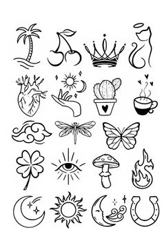 the various symbols and designs used in this drawing are drawn by hand, with black ink