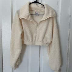 Urban Outfitters Cropped Sherpa Pullover. New Without Tags. Size M. Top To Bottom Is About 15in. Very Soft. Clean, Smoke Free Home. Aesthetic Wishlist, Vanilla Aesthetic, Urban Outfitters Sweater, Sherpa Sweater, Sherpa Pullover, Top To Bottom, Shopping List, Urban Outfitters, Vanilla