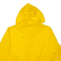 Item is in used condition. Item has subtle marks throughout. . >Size: XS >Armpit To Armpit: 24" >Armpit To Cuff: 20" >Collar To Hem: 26" Solid Color Hooded Raincoat For Sports, Solid Hooded Raincoat For Sports, Sporty Hooded Raincoat, Solid Hooded Jacket With Detachable Hood For Sports, Winter Sports Raincoat With Drawstring Hood, Yellow Hooded Raincoat For Winter, Sporty Hooded Raincoat With Adjustable Hood, Solid Windbreaker With Double-lined Hood For Sports, Yellow Windbreaker With Detachable Hood And Long Sleeves