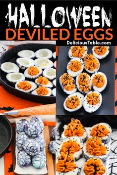 halloween deviled eggs are an easy and delicious appetizer