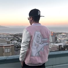 San Francisco “Hand Sign” Leather/ Wool Varsity Jacket. High Quality. ::Website- Sincerelyskitso.Com:: Urban Style Pink Long Sleeve Outerwear, Pink Long Sleeve Urban Outerwear, Trendy Pink Varsity Jacket For Streetwear, Pink Long Sleeve Varsity Jacket For Streetwear, Pink Varsity Jacket For Spring Streetwear, Pink Spring Varsity Jacket For Streetwear, Pink Winter Varsity Jacket, Pink Long Sleeve Varsity Jacket For Winter, Pink Fall Varsity Jacket For Streetwear