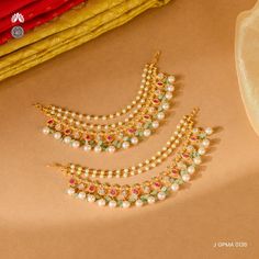 💫Celebrate with our [22K gold] [Pearl Champaswaralu], featuring [pearls], [emeralds], [CZs], and [ruby] accents🌷. Perfect for weddings and cultural festivities. ✨ . ► Call/ WhatsApp/ Video Call: 📲+91-8499011111 . #krishnapearls #krishnapearlsjubileehills #champasaralu #champaswaralu #champaswaralujewellery #traditionaljewellery #traditionaljewelry #indianwedding #bridaljewellery #jewellery #weddingjewellery #southindianjewellery #traditionaljewellery Whatsapp Video Call, South Indian Jewellery, Video Call, Traditional Jewelry, Call Whatsapp, Gold Pearl, 22k Gold, Indian Wedding, Krishna