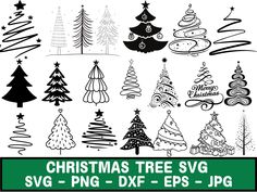 christmas tree svg and dxf files