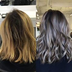 Grey Street, Hair Ombre, Grey Hair Color, Hair Color And Cut