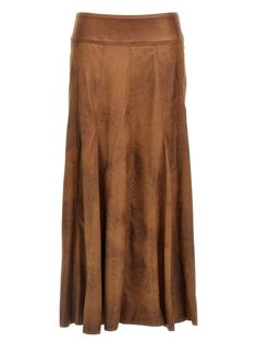 94% polyester 6% elastane Brown Suede Skirt, Isabel Marant Sneakers, Parisian Look, Versace Sweatshirt, New Bottega, Midi Flare Skirt, French Inspired, Fashion Line, Effortless Chic