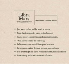 a page from the libra mars manual