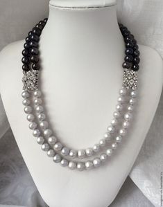 Elegant Multi-strand Beaded Crystal Necklaces, Luxury Multi-strand Pearl Chain Beaded Necklaces, Luxury Multi-strand Pearl Pendant Jewelry, Luxury Multi-stone Beaded Necklace, Luxury Silver Multi-strand Pearl Necklace, Beaded Jewelry Necklaces