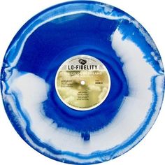 a blue and white record with the words i - d - fiebity on it