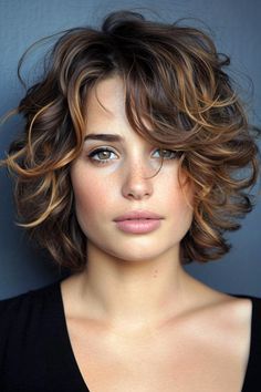 Short Bob Wavy Hairstyles, Layered Haircuts For Medium Hair, Medium Curly Hair Styles, Haircuts For Wavy Hair, Haircuts For Curly Hair, Short Wavy Hair, Haircuts For Medium Hair, Hair Photo