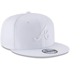 Men's Atlanta Braves New Era White Basic 9FIFTY Adjustable Snapback Hat Major League Baseball, Major League, Atlanta Braves, Adjustable Hat, Snapback Hat, Snapback Hats, Your Eyes, New Era, Hats For Men