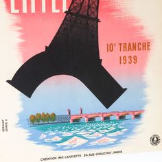 an advertisement for the eiffel tower in france