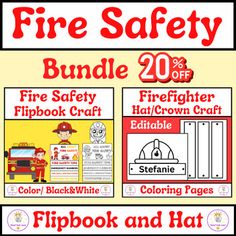 the fire safety bundle is available for kids to use in their homes and school classrooms