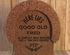 there is a rock that says here lies good old fried