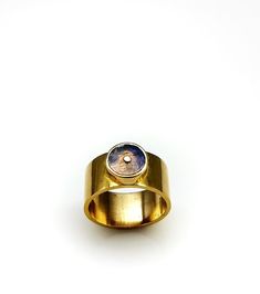 LABRADORITE SUN WIDE GOLD RING #goldring #finejewelry #labradorite #statementring #goldband Wide Gold Ring, Sun Symbol, Ancient Symbols, 14kt Gold, Silver Band, Gold And Silver, Luxury Jewelry, Gold Ring