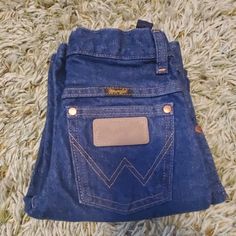 Never Worn. Nwot. Perfect Condition. Blue Cotton Jeans For Rodeo, Wrangler Jeans, Jeans Color, Western Outfits, Kids Bottoms, Colored Jeans, Kids Shop, Color Blue, Blue