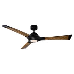 Modern Forms Fans - FR-W1814-60L-MB/DK - 60``Ceiling Fan - Woody - Matte Black 60 Inch Ceiling Fans, Ac Fan, Contemporary Ceiling Fans, Led Ceiling Fan, Make Life Easier, Dc Motor, Modern Forms, Outdoor Ceiling Fans, Dark Walnut