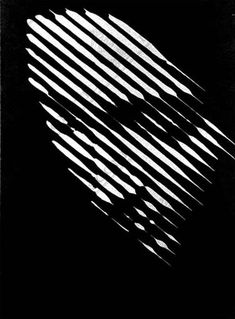 an abstract black and white photo with lines