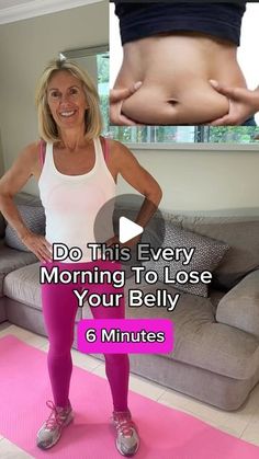 Lady Exercise, Petra Genco, Belly Fat Reduction, Fitness Home, Workout Moves, Senior Fitness, Belly Fat Workout