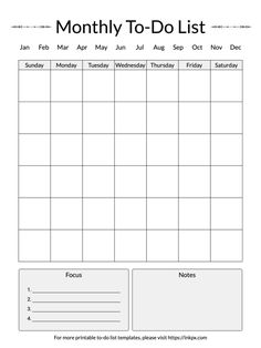 To Do List Template Monthly, Simple Calendar, Coloring Calendar, Binder Organization, List Template, Word Art, To Do List